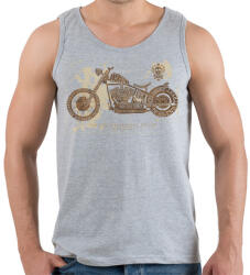 printfashion vintage motorcycles - Férfi atléta - Sport szürke (4869413)