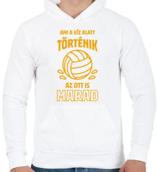 printfashion A víz alatt - Férfi kapucnis pulóver - Fehér (15923410)