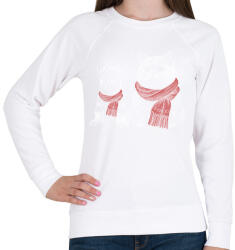 printfashion Cuki állatok - Női pulóver - Fehér (13615549)