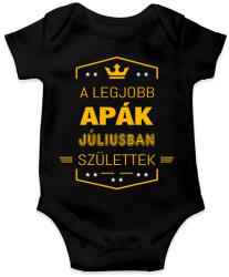 printfashion A legjobb apák július - Baba Body - Fekete (2809466)