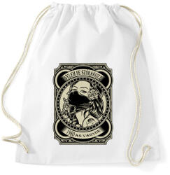 printfashion 1980 Velem ne szórakozz - Sportzsák, Tornazsák - Fehér (5921668)