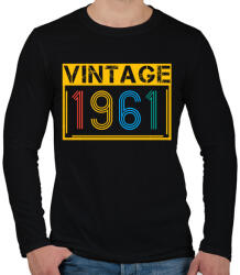 printfashion 1961 - Férfi hosszú ujjú póló - Fekete (13120139)