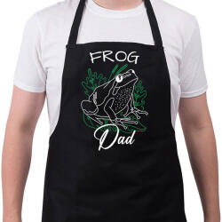 printfashion Frog Dad - Kötény - Fekete (10770600)