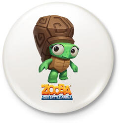 printfashion Zooba - Shelly - Kitűző, hűtőmágnes - Fehér (4623305)