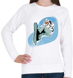 printfashion Snowboard - Női pulóver - Fehér (2173919)