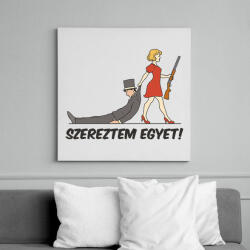 printfashion Szereztem egyet - Vászonkép - Fehér (6640219)