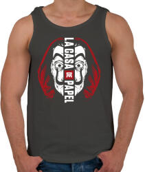 printfashion La casa de papel állarc - Férfi atléta - Sötétszürke (5344845)