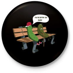 printfashion Kovászos ubi - Kitűző, hűtőmágnes - Fekete (3101478)