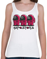 printfashion Squid games vs Among us - impostors - Női atléta - Fehér (5555146)