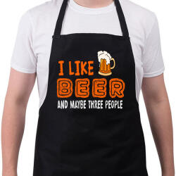 printfashion i like beer - Kötény - Fekete (16232680)