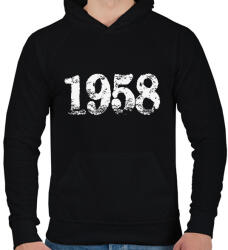 printfashion 1658 - Férfi kapucnis pulóver - Fekete (6189784)