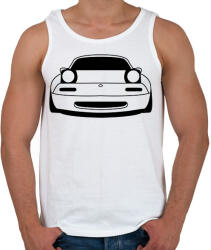 printfashion Mazda mx5 Fekete - Férfi atléta - Fehér (15774854)