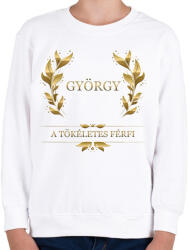 printfashion György - Gyerek pulóver - Fehér (2805886)