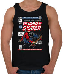 printfashion Plumber Skater - Férfi atléta - Fekete (809188)