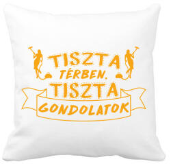 printfashion Tiszta térben tiszta gondolatok - Párnahuzat, Díszpárnahuzat - Fehér (9285245)