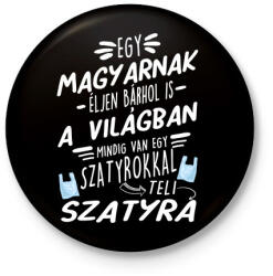 printfashion Szatyor a szatyorban - Kitűző, hűtőmágnes - Fekete (4842346)