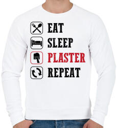 printfashion Kőműves - Férfi pulóver - Fehér (10291321)