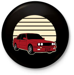 printfashion sport kocsi - Kitűző, hűtőmágnes - Fekete (13116271)