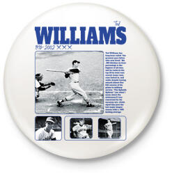 printfashion Ted Williams - baseball - Kitűző, hűtőmágnes - Fehér (15817166)