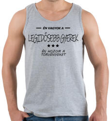 printfashion Én vagyok a legidősebb gyerek. . . - Férfi atléta - Sport szürke (16452423)