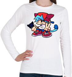 printfashion FNF - Női hosszú ujjú póló - Fehér (5675657)