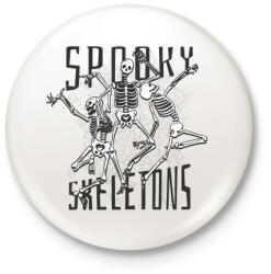 printfashion Ijesztő csontvázak - Kitűző, hűtőmágnes - Fehér (5631204)