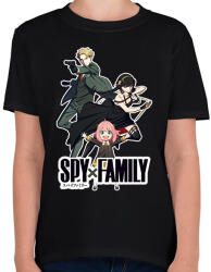 printfashion Spy x Family - Gyerek póló - Fekete (14858364)