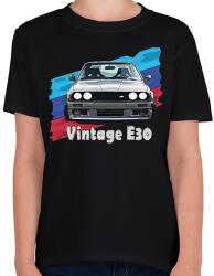 printfashion BMW E30 - Gyerek póló - Fekete (1280622)