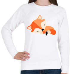 printfashion Cute Fox baby - Női pulóver - Fehér (1622739)