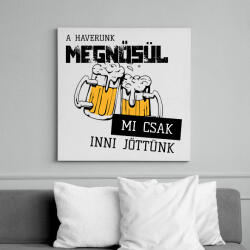 printfashion A haverunk megnősül - Vászonkép - Fehér (6864694)