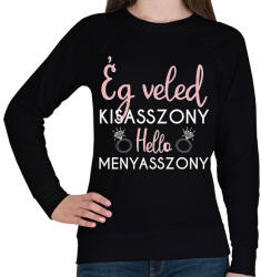 printfashion Hello menyasszony - Női pulóver - Fekete (5374527)