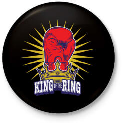 printfashion King of the ring - Kitűző, hűtőmágnes - Fekete (3101230)