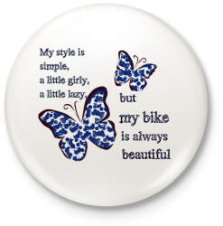 printfashion lepkés - Kitűző, hűtőmágnes - Fehér (3090253)