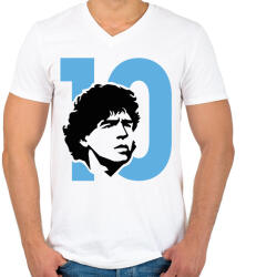 printfashion Diego 10 - Férfi V-nyakú póló - Fehér (14563790)