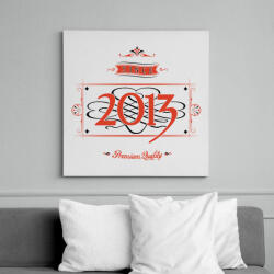 printfashion since-2013-red-black - Vászonkép - Fehér (6623013)