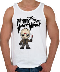 printfashion Halloween Jason Voorhees - Férfi atléta - Fehér (1834674)