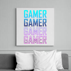 printfashion Gamer 1 - Vászonkép - Fehér (6632241)