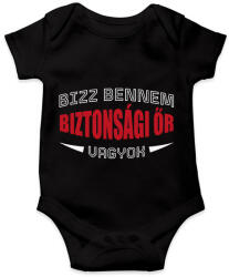 printfashion Biztonsági őr vagyok - Baba Body - Fekete (13951768)