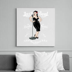 printfashion Jazz & Soul - Vászonkép - Fehér (6620890)