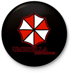 printfashion Umbrella corp - Kitűző, hűtőmágnes - Fekete (10764012)