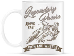 printfashion Motoros 03 - Legendary Racers - Bögre - Fehér (4943726)