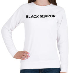 printfashion Fekete tükör logo - Női pulóver - Fehér (2313370)