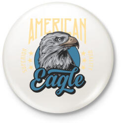 printfashion Sas 01 - American Eagle - Kitűző, hűtőmágnes - Fehér (4948894)
