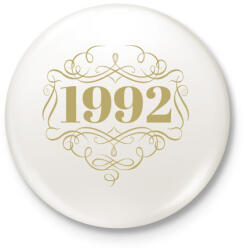 printfashion 1992 - Kitűző, hűtőmágnes - Fehér (4459928)