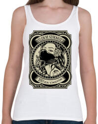 printfashion 2001 Velem ne szórakozz - Női atléta - Fehér (5971625)