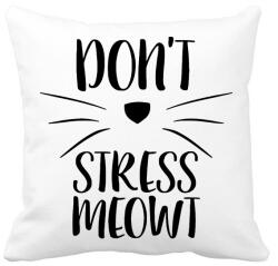 printfashion Ne idegeskedj miau - Párnahuzat, Díszpárnahuzat - Fehér (211332)