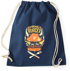 printfashion Viking Burger - Sportzsák, Tornazsák - Sötétkék (28620)