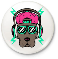 printfashion Divatkutya - Kitűző, hűtőmágnes - Fehér (3073598)