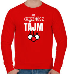 printfashion CHRISTMAS TIME - Férfi pulóver - Piros (10137141)