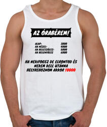 printfashion AZ ÓRABÉREM - Férfi atléta - Fehér (1533746)